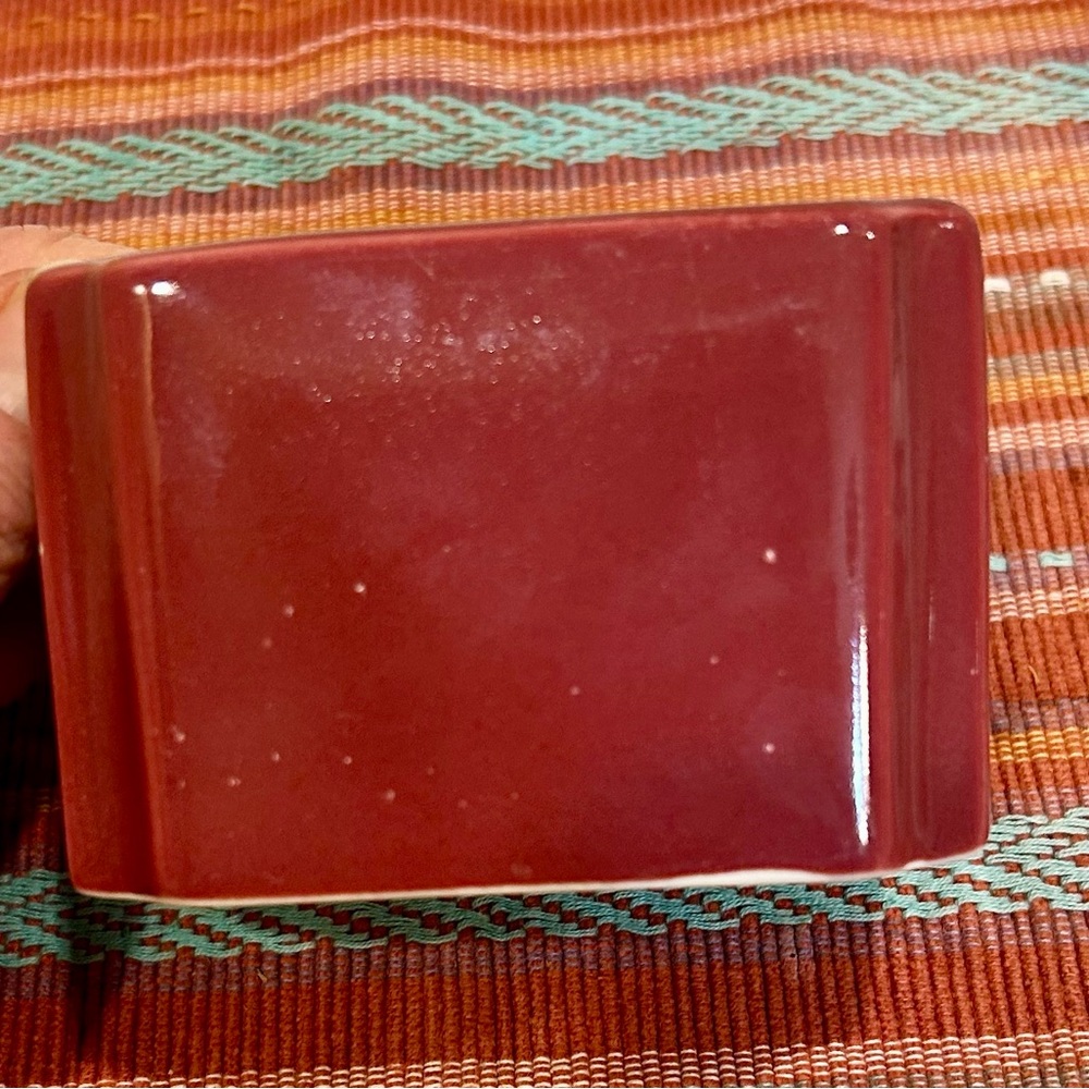Vintage Hall 716 Sugar Packet Holder in  deep burgundy color - Picture 3 of 4